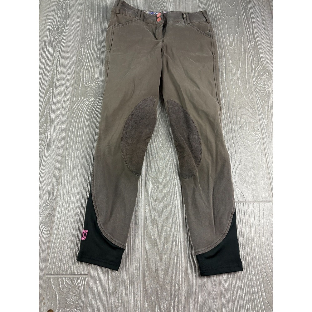 Symphony by Tredstep Equestrian Pants Womens 24 Brown Breeches Horse Riding